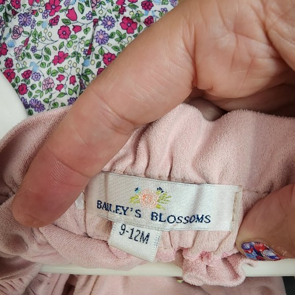 Bailey's Blossoms 9-12 month boutique onesie - Picture 2 of 6